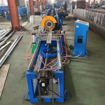 20 Stations Galvanized Downspout Forming Machine For Seaming Type Oval Steel Pipe