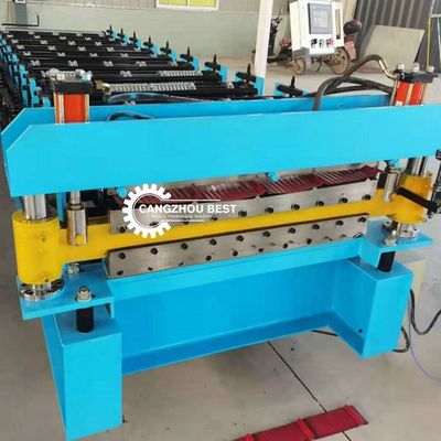 Trapezoidal Tile Roof Board Wall Board 3kw Double Layer Machine
