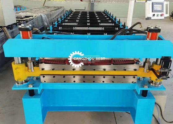 Ppgi 3kw 0.3-0.8mm Roofing Sheet Roll Forming Machine