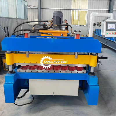 C8 1000mm Roofing Sheet Roll Forming Machine Steel Metal Making High Effective