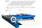Chain Drive Roof Tile Roll Forming Machine With Hydraulic Pressing Cutting Devices