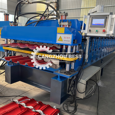 Double Layer Metal Roofing Corrugated Roll Forming Machine Gi