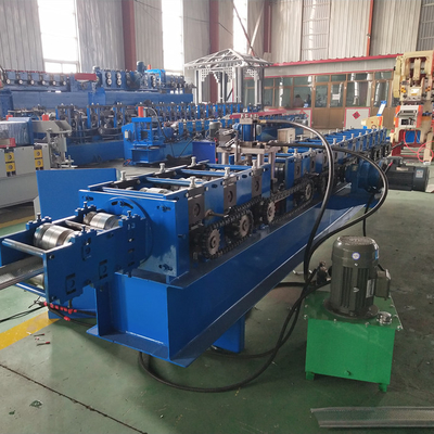 0.8mm Automatic Roller Shutter Door Roll Forming Machine Chain Driven