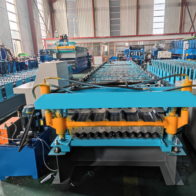 Ibr Sheet Glazed Tile Roll Forming Machine Double Layer Trapezoidal Roof Press Making