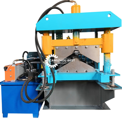 Steel Roofing Sheet Ridge Cap Roll Forming Machine PLC Control