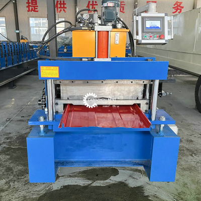 0.3-0.8mm Steel Profile Standing Seam Roll Forming Machine With Embossing