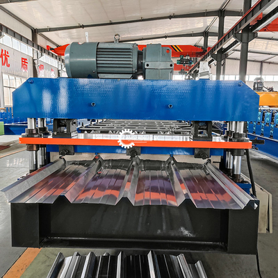 G550 Material Steel Profile IBR Roof Sheet Roll Forming Machine Motor Driven Type