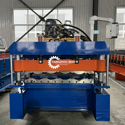 Steel Profile Zeetile 1000mm Roof Sheet Roll Forming Machine Chain Transmission