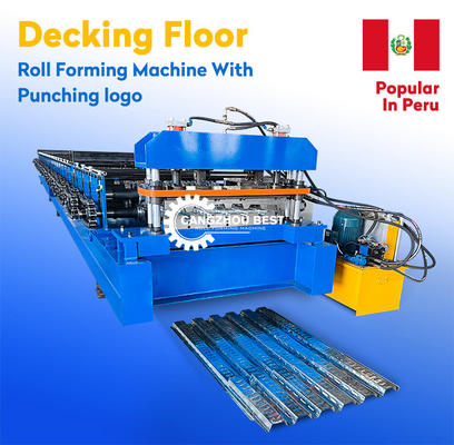 15-20m/Min Floor Deck Roll Forming Machine Plc Control System