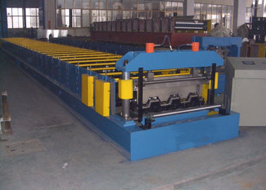 Floor Deck Roll Forming Machine Chain Or Gear Box Driven System Hydraulic Cutting Device