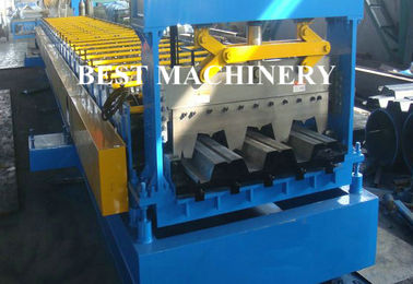 Galvanized Steel Floor Deck Roll Forming Machine , Floor Tile Roll Forming Machine