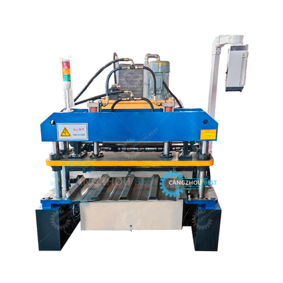 Hydraulic Cutting High Speed Automatic Rib Roofing Sheet Roll Forming Machine