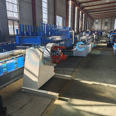 Euro Type CE Hydraulic Steel Shutter Door Making Roll Forming Machine With Punching Holes