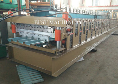 686 &amp; 762 IBR and Corrugated Profile Roll Forming Machine / Metal Roofing Equipment