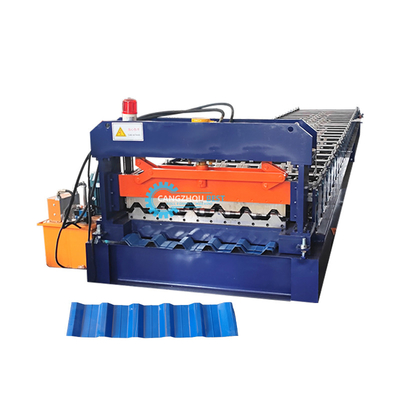 Russia Popular H44 Steel Profile Galvanized Roofing Panel Roll Forming Machine