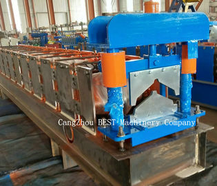 SQ-Top Ridges Cap Roll Forming Machine 8-12m/Min Speed PLC Control Machine