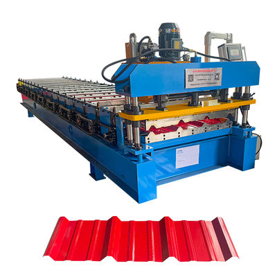 Steel R Panel Roofing Sheet Roll Forming Machine with 380V/50HZ/3PHASE Voltage 2 Year Warranty and 25 Roller Stations