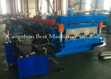 0.8-1.5mm Galvanized Metal Deck Sheet Roll Forming Machine For Roof Building