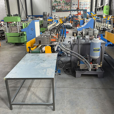 Steel Profile Customzied PLC Control 3.6m Main T Making Roll Forming Machine