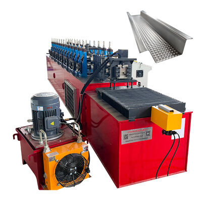 Flying Cutting High Speed Hat Channel Cold Roll Forming Machine PLC Control