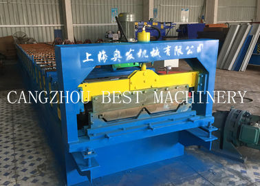 760 / 820 Clip Self Lock Roofing Wall Panel Sheet Roll Forming Machine Chain Driven Type\