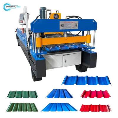 Color Steel PLC Control IT4 ibr Profile Roofing Sheet Roof Roll Forming Machine