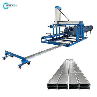Full Automatic C U Stud Track Profile Bundling Strapping and Robot Palletizing Machine