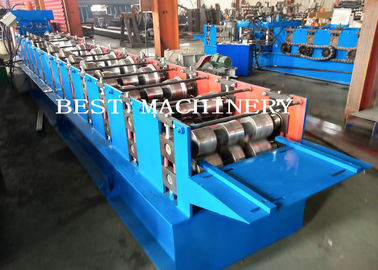 Roof 350H Steel Ridge Cap Roll Forming Machine With PLC Control , CE / ISO