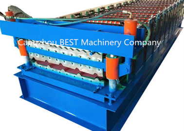 840/850 Double Layer IBR and Corrugated Profile Roof Sheet Roll Forming Machine with 6kw Power