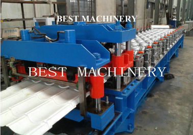 Guide Pillar Roofing Glazed Tile Roll Forming Machine with 18 Station Groups