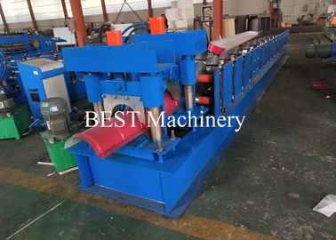 Color Coated Top Roll Ridge Cap Roll Forming Machine with Pressing Device