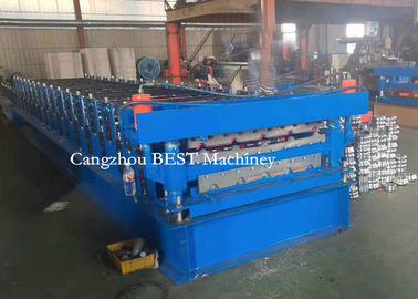 Trapezoid Double Layer Roofing Sheet Roll Forming Machine IBR Forming Machine