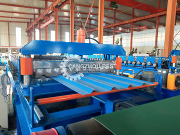 Steel PPGI Sheet Floor Deck Roll Forming Machine 1250 Mm Max Width Fast Speed