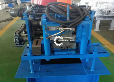 Roller Shutter Door Roll Forming Machine , Guide Rail Cold Forming Machine