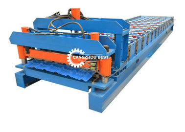 Q Type Roof Tile Roll Forming Machine Galvanized Steel PPGI Coil Oriental Afica Design