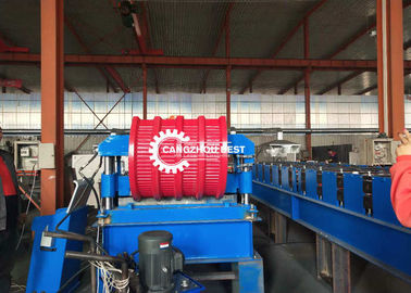 Color Steel Coated Roofing Sheet Roll Forming Machine For Panel Curving &amp; Crimping Sheets