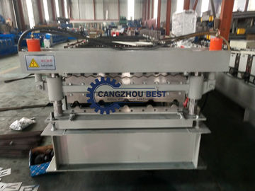 Corrugated Sheet Cold Roll Forming Machine Production Line For Double Decker Roofing
