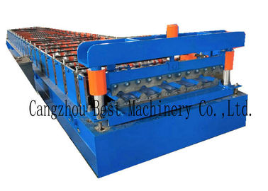 YX-1020 Color Roofing Sheet Roll Forming Machine GI PPGI Raw Material