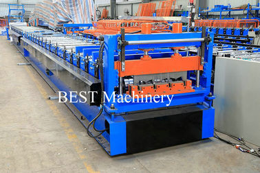 Color Steel High Srength Metal Deck Floor Roll Forming Machine For Closed Floor Decking