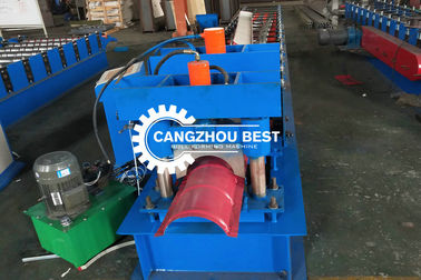 Color Steel Brick&amp;Roman Tile Roll Top Ridge Cap Roll Froming Machine