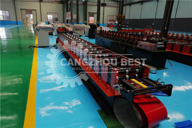 Low Noise Roof Ridge Cap Roll Forming Machine With Single Chain Transmission