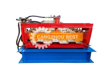 Low Noise Automatic Metal Floor Deck Roll Forming Machine For Popular Profile Machine