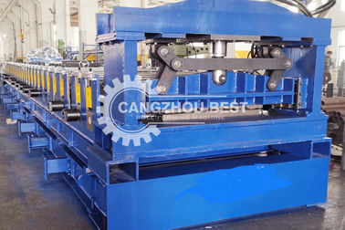 Galvanized Sheet Floor Deck Roll Forming Machine , Roof Tile Roll Forming Machine