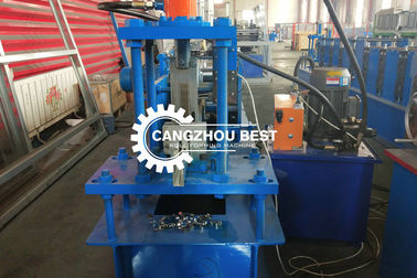 Roller Door Guide Shutter Door Roll Forming Machine / U Channel Roll Forming Machine