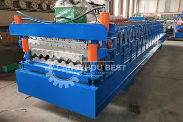 Aluminum Zinc Plating PLC 5000kgs Roofing Sheet Roll Forming Machine