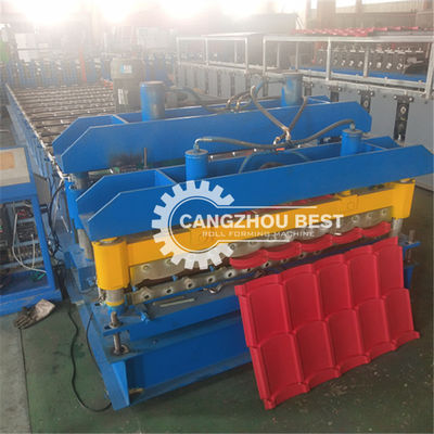 Hydraulic Cutting Galvanized 1310mm Glazed Tile Forming Machine