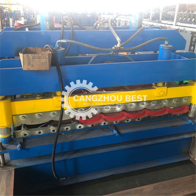 0.3mm Corrugated 5KW Chain Driven Roof Tile Roll Forming Machine