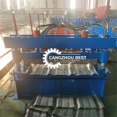 1250mm Aluminum Colored Steel PLC Ibr Roll Forming Machine