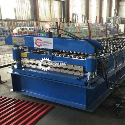 SGS 6ft 3 In Corrugated Steel Sheet Roll Forming Machine