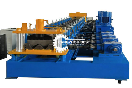 3p 15m/Min Highway Guardrail Steel Roll Forming Machine For W Beam